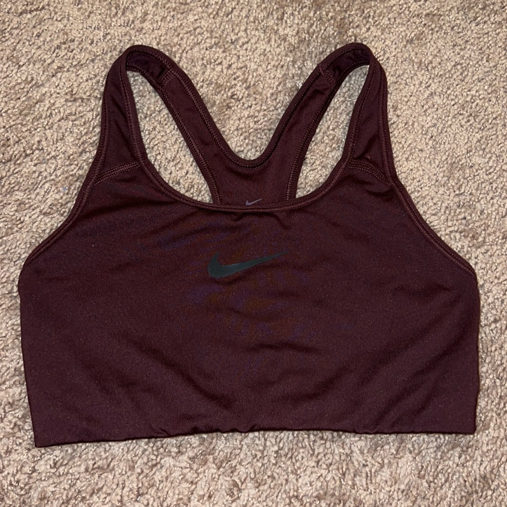 Maroon Nike Sports Bra